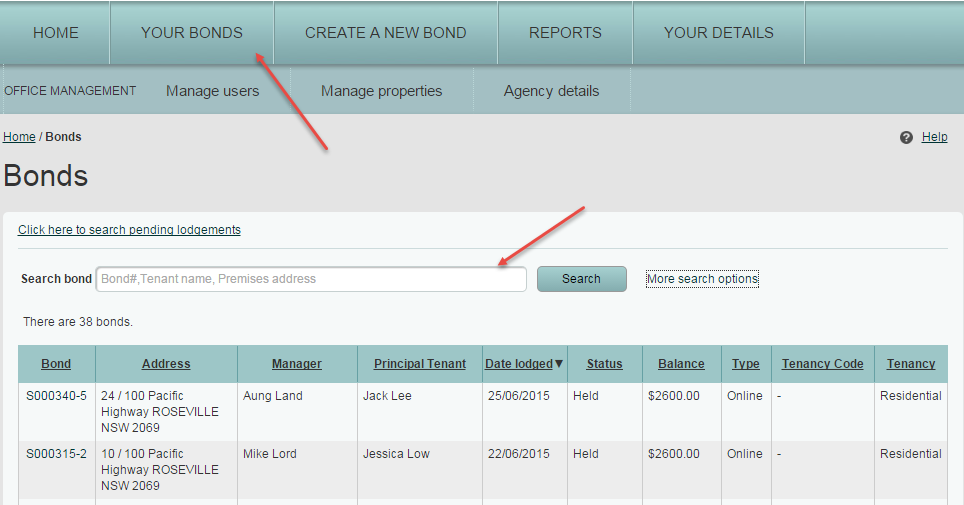 Help Detail Manage Paper Bonds