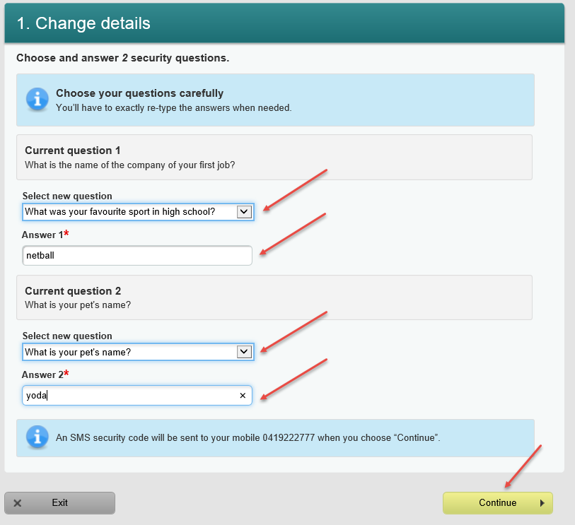 Help Detail - Manage Logon Account Details